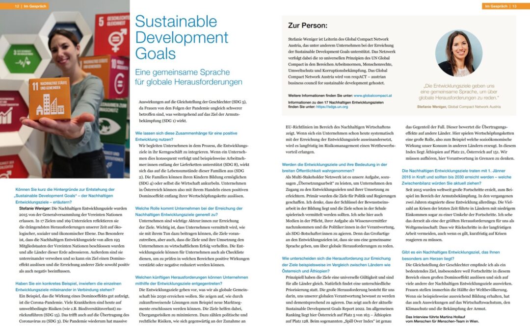 The Sustainable Development Goals are a mirror of our global responsibility