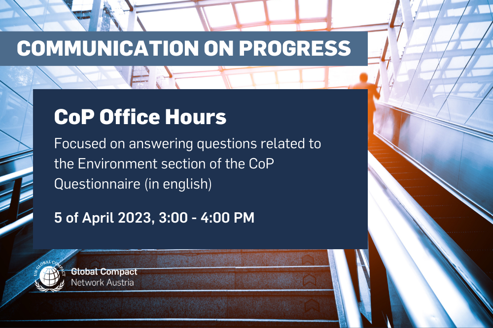 CoP Office Hour: Environment section