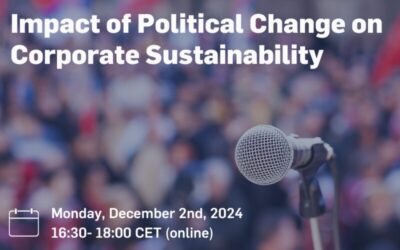 Webinar I „Impact of Political Change on Corporate Sustainability“ (EN)