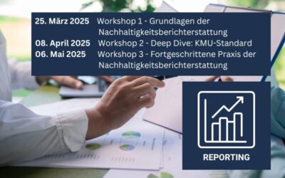 Workshopreihe: Reporting für KMU – Nachhaltigkeit klar und einfach berichten