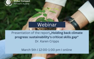 Presentation of the report „Holding back climate progress: sustainability’s critical skills gap“ (EN)“