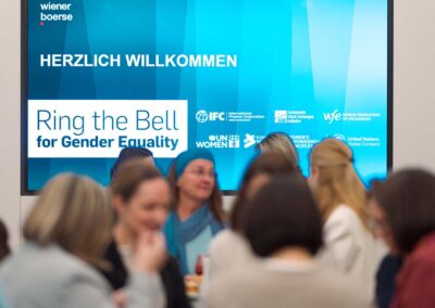 Teilnehmende des Ring the Bell Events in Wien